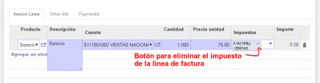 eliminar impuesto